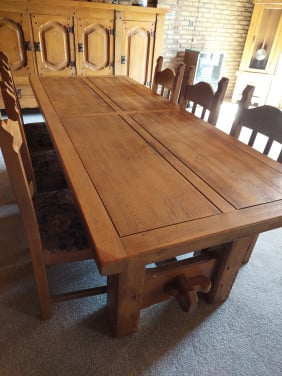 Eiken eettafel te koop
