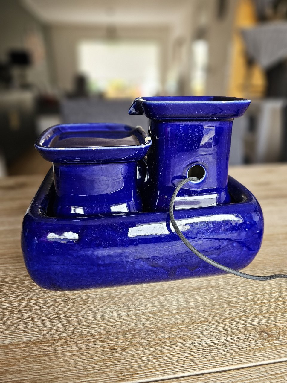 Keramieken drinkfontein kat Miaustore