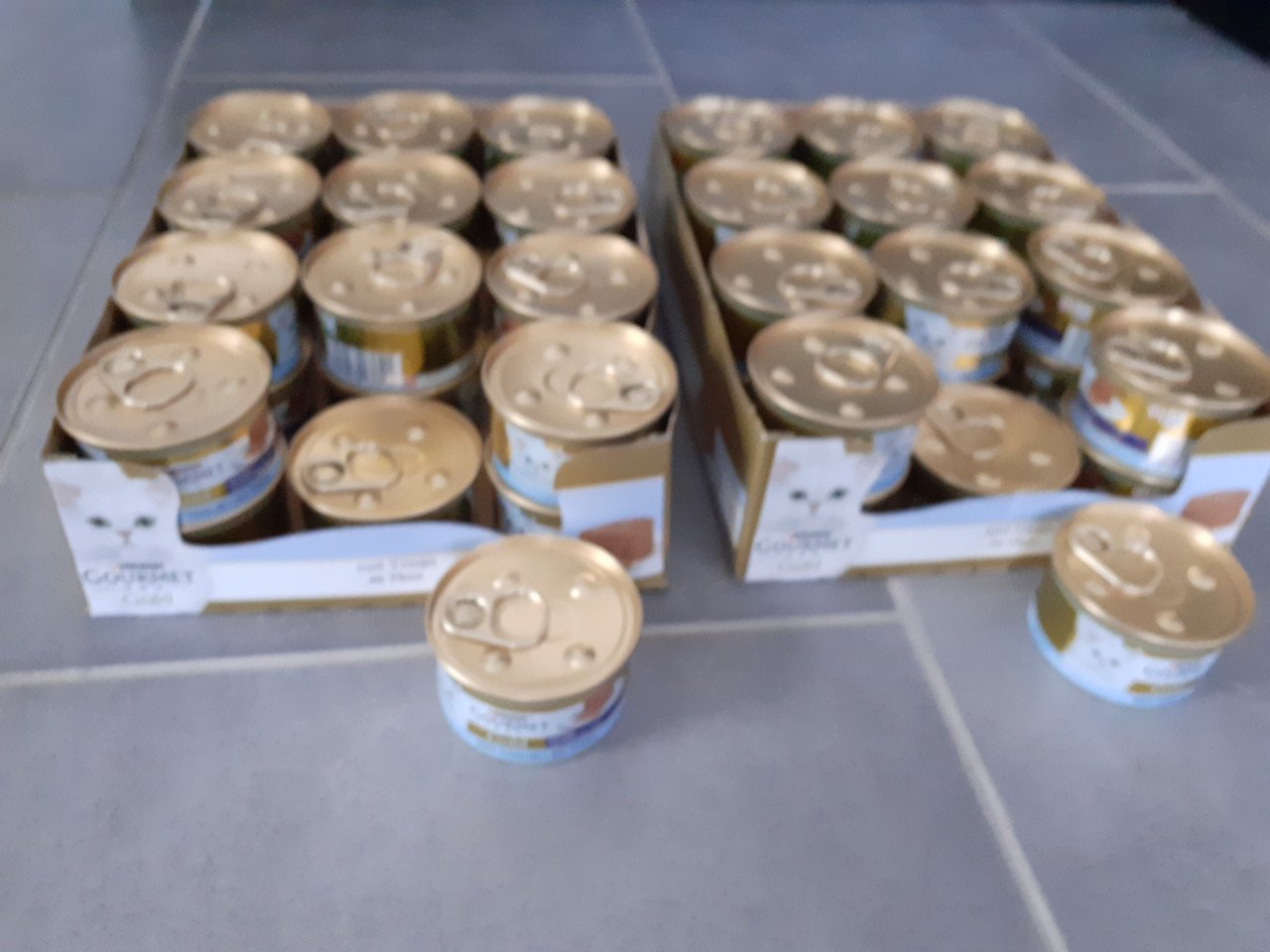 48 blikjes kattenvoer  Gourmet Gold met Tonijn