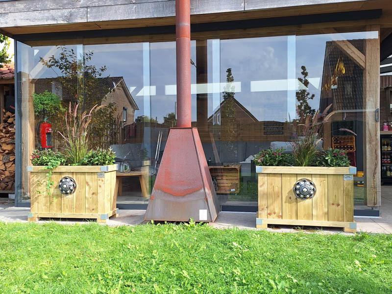 Zeeuwse knop bloembakken projecten ter inspiraties L90 x B35 x H60