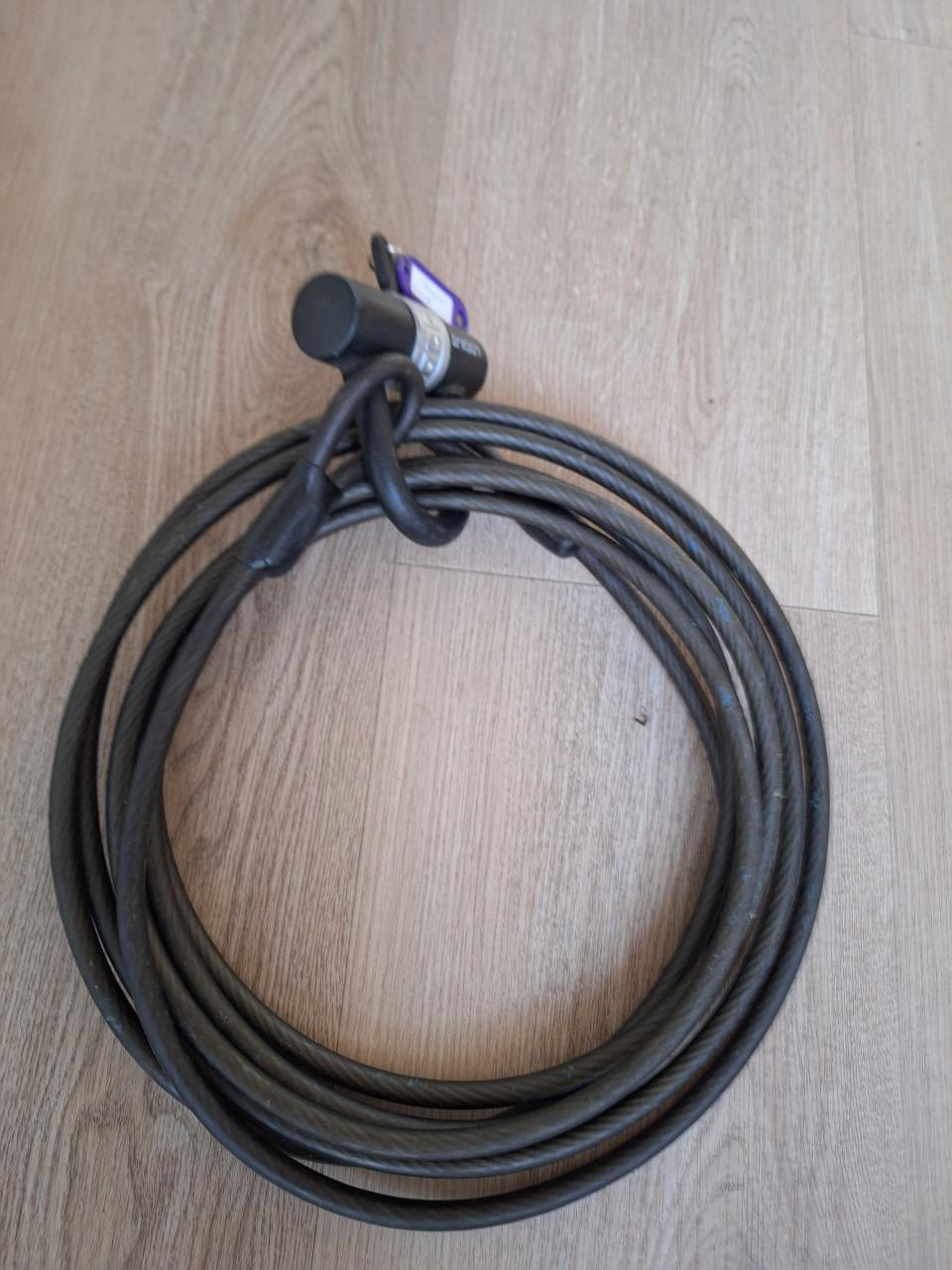 Staalkabel 5 meter met slot