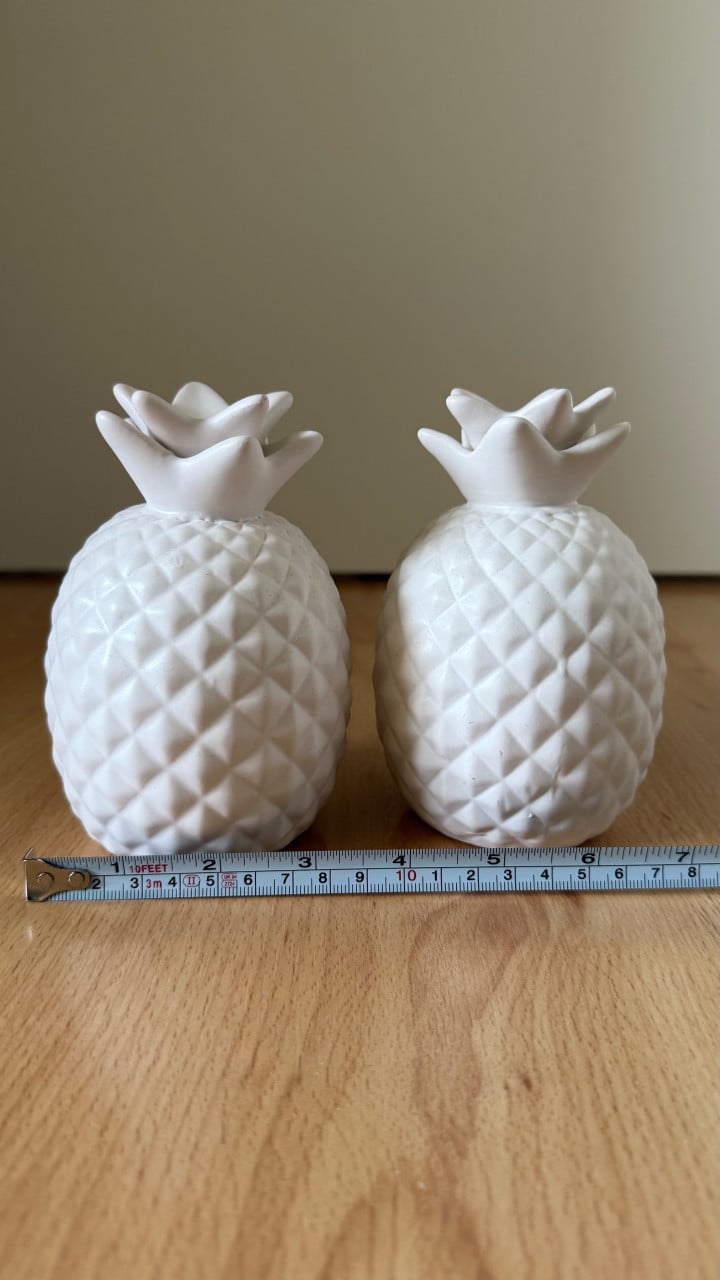 Decoratie Ananas 2 stuks