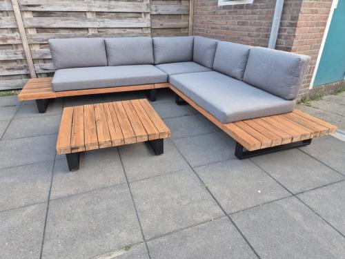 Aluminium Loungeset 255 x 255 cm (bezorging mogelijk)