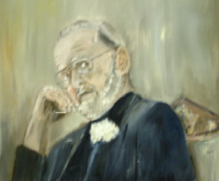 Portret vrolijke gezichten en minder vrolijk  Jac Caljouw schilderijen