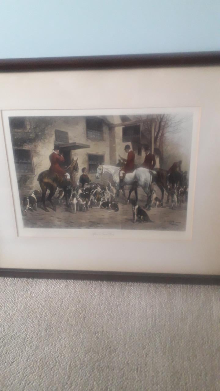 Partij grafiek en schilderijen