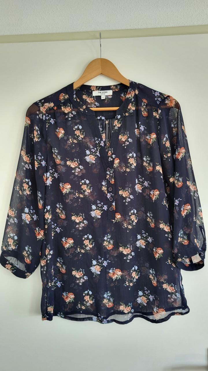 The Sting semi-transparante blouse / tuniek mt M