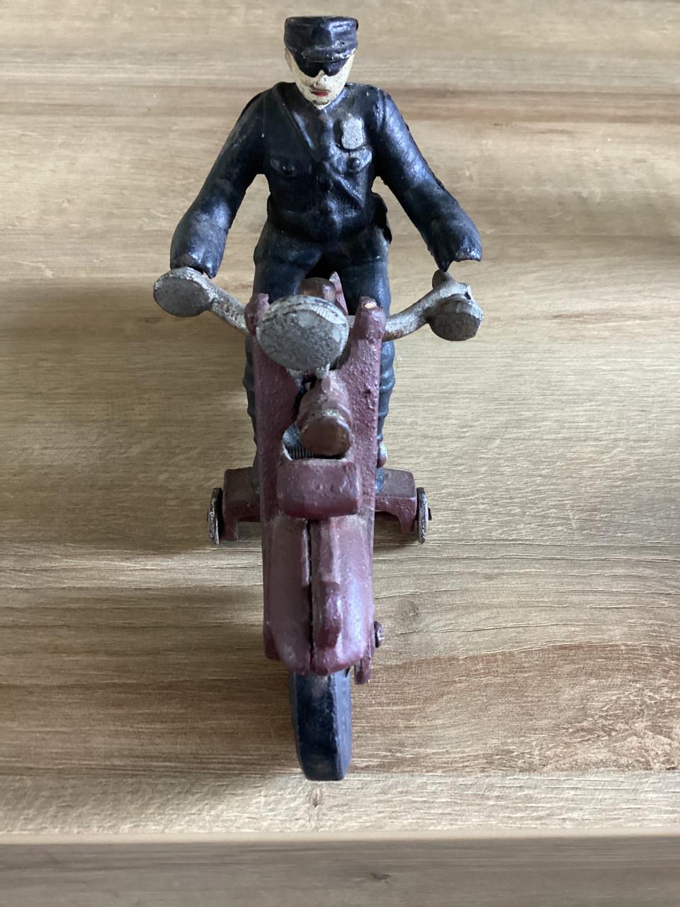 Antieke replica gietijzer Harley Davidson Highway patrol