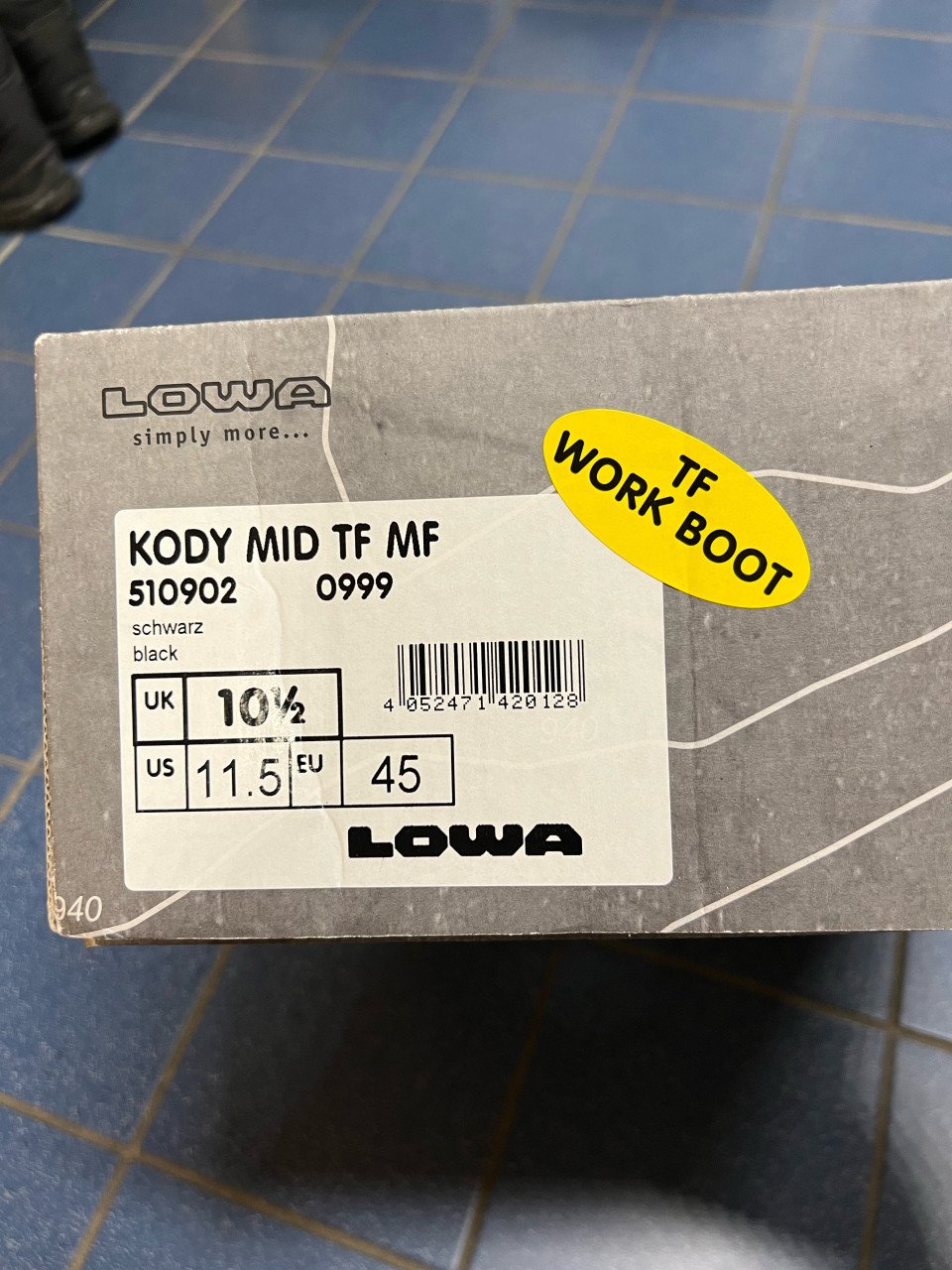 Nieuwe kody lowa’s maat 45!