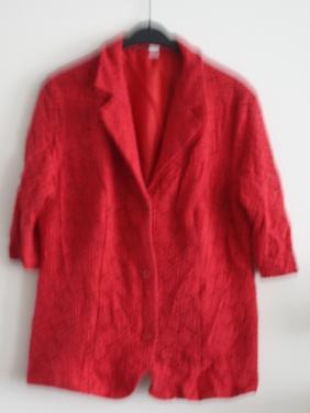 Rode kanten blazer maat 46