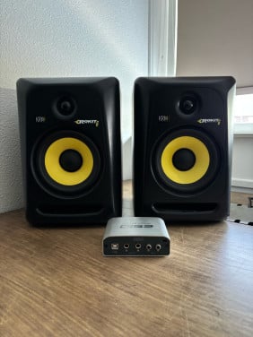 KRK Rokit 6 speakers + audio interface