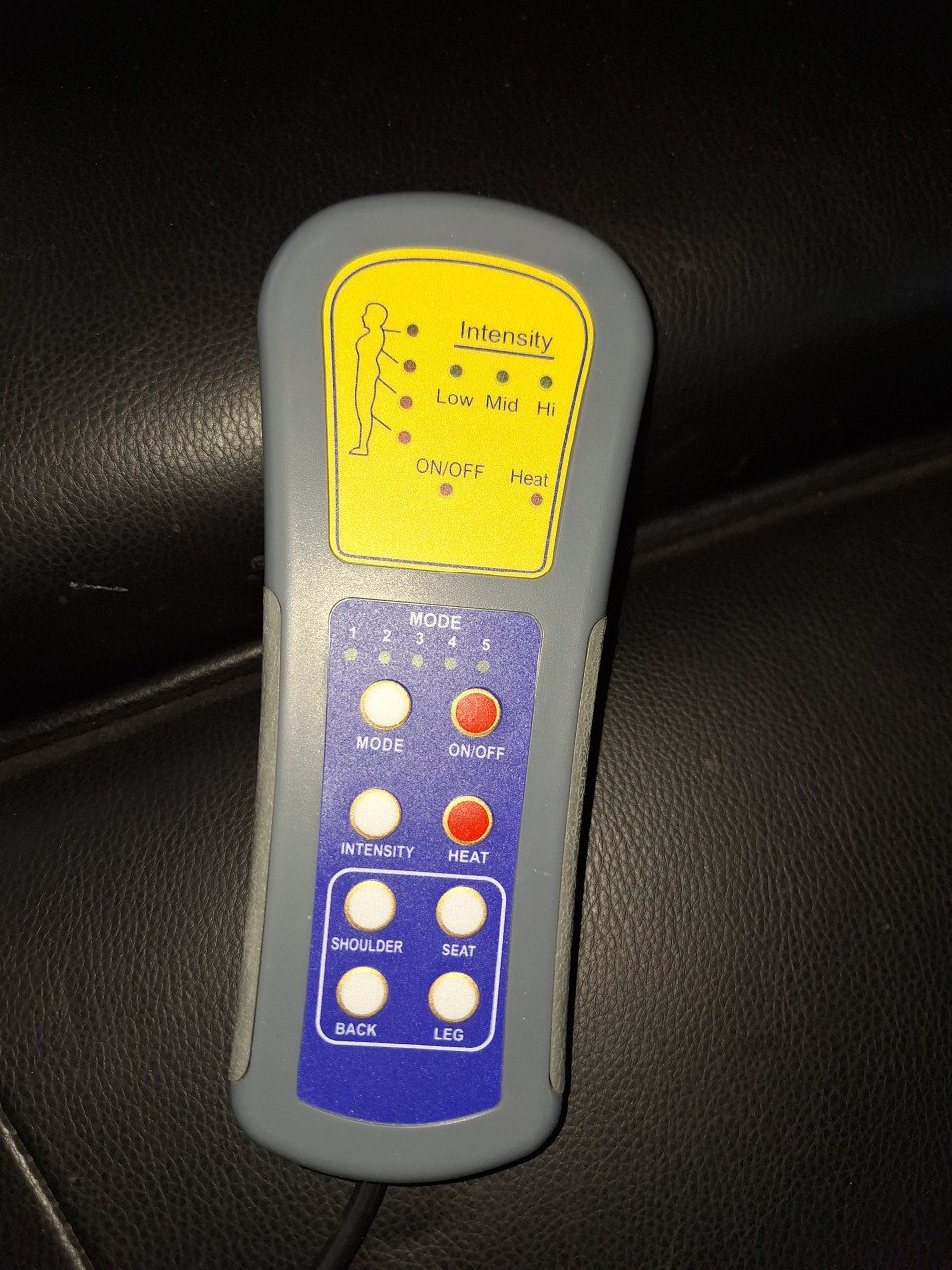 Massagestoel met voetenbank