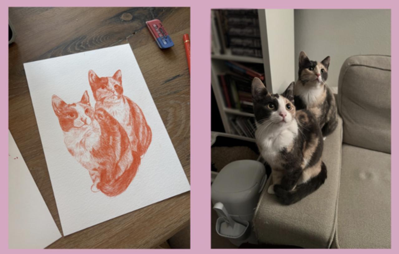 Huisdierportretten | op maat gemaakt portret voor hond, kat, of knaagdier