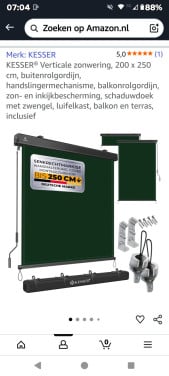 Te koop rolgordijn voor buiten