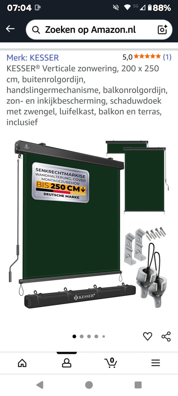 Te koop rolgordijn voor buiten