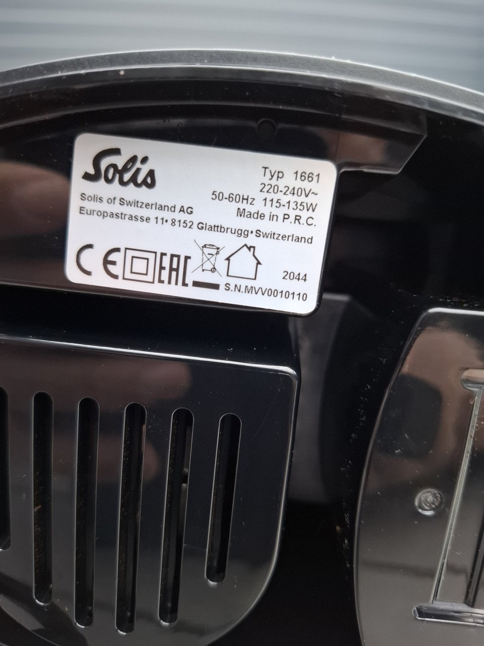 Solis  Grinder 1661 Koffiemolen.