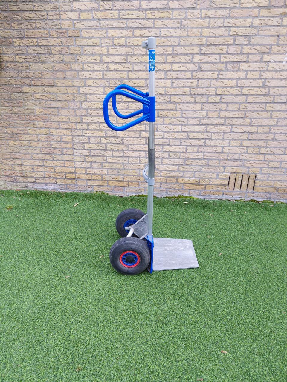 Steekwagen/steekkar espresso aluminium