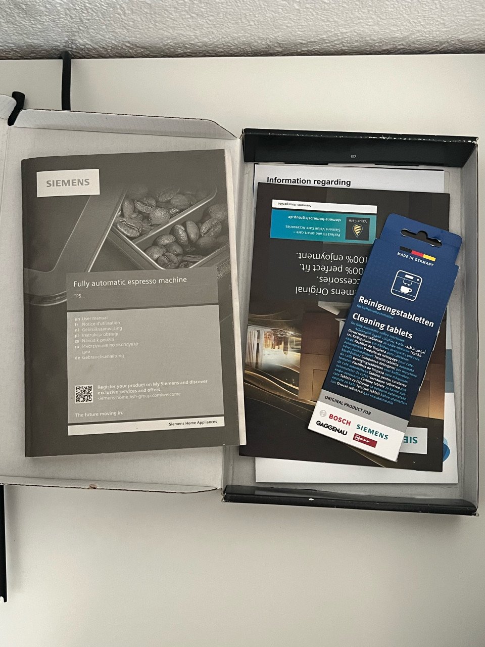 Siemens volautomatische espresso machine, koffiezetapparaat