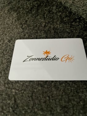 Tegoed kaart Zonnestudio Go €122,75
