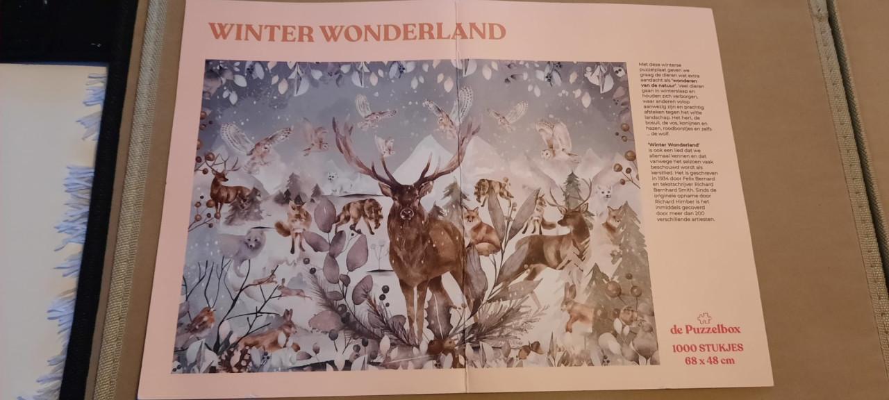 Puzzelbox puzzel winter wonderland 1000 stukjes