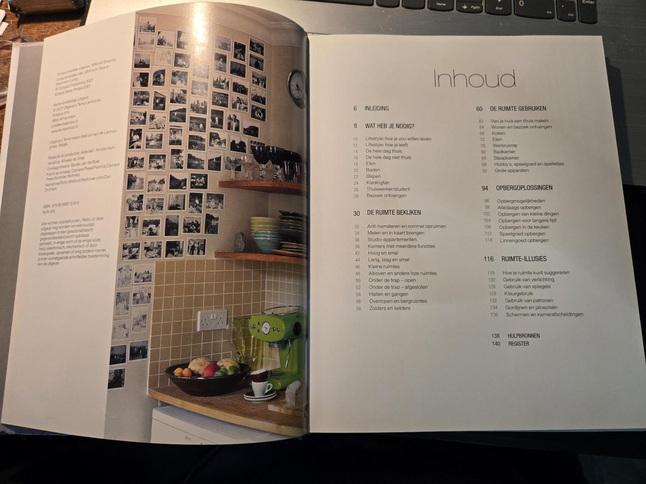 Boek: Hardcover exemplaar Minimaal ruimte, maximaal leven 2007