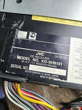 Mooi werkend zilver JVC KD-SH9101 Autoradio...