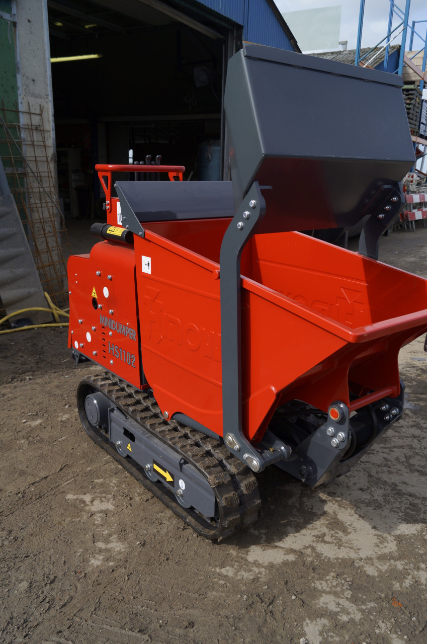 Te huur: Rupsdumpers, wieldumpers al vanaf 0.3m3, 76cm breed € 85,- per dag