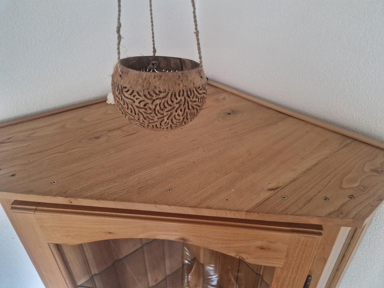 Vitrinekast Elzenhout