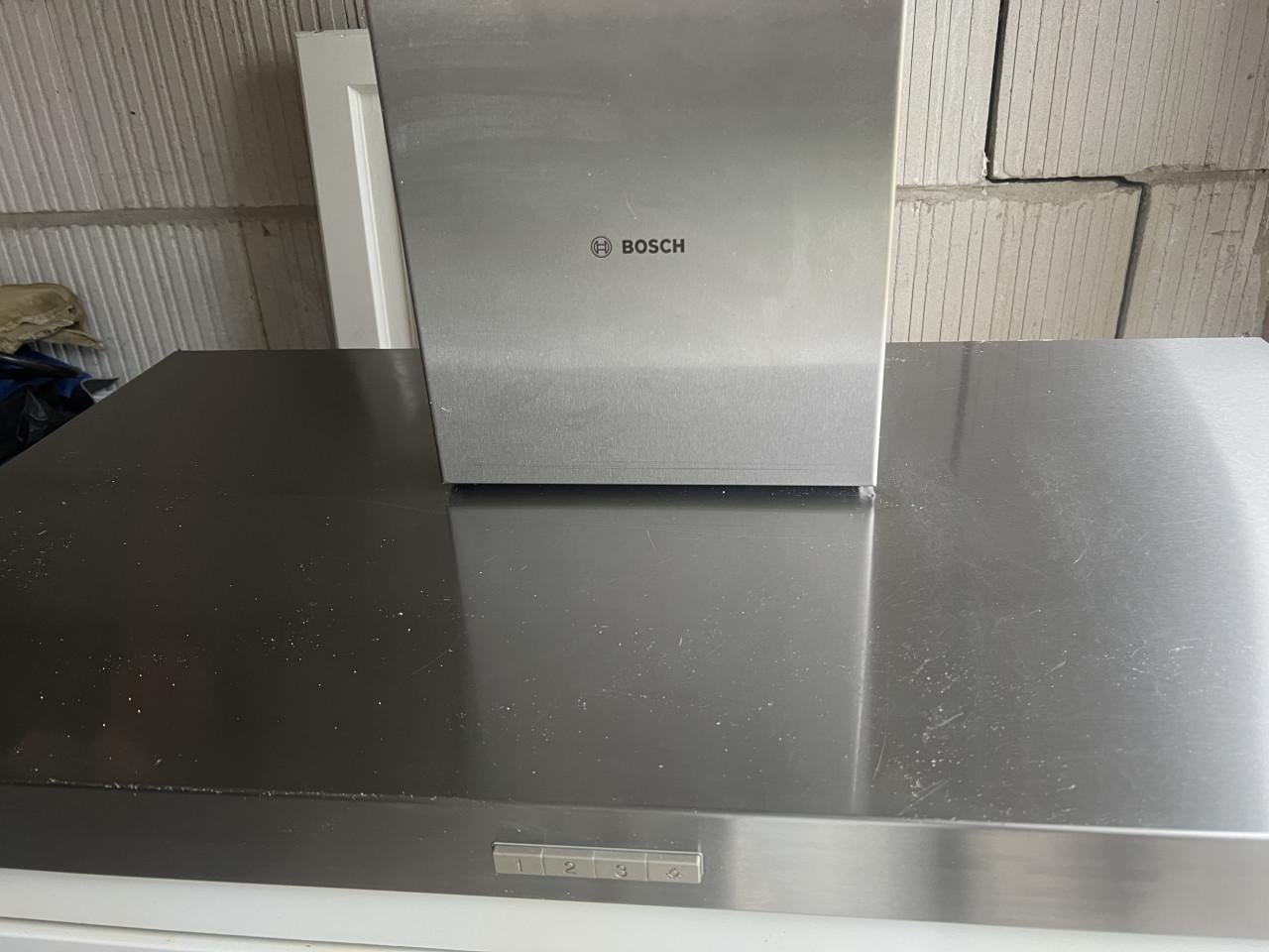 Bosch RVS Wandschouw Afzuigkap 90 cm (DWB96BC50) Als nieuw!