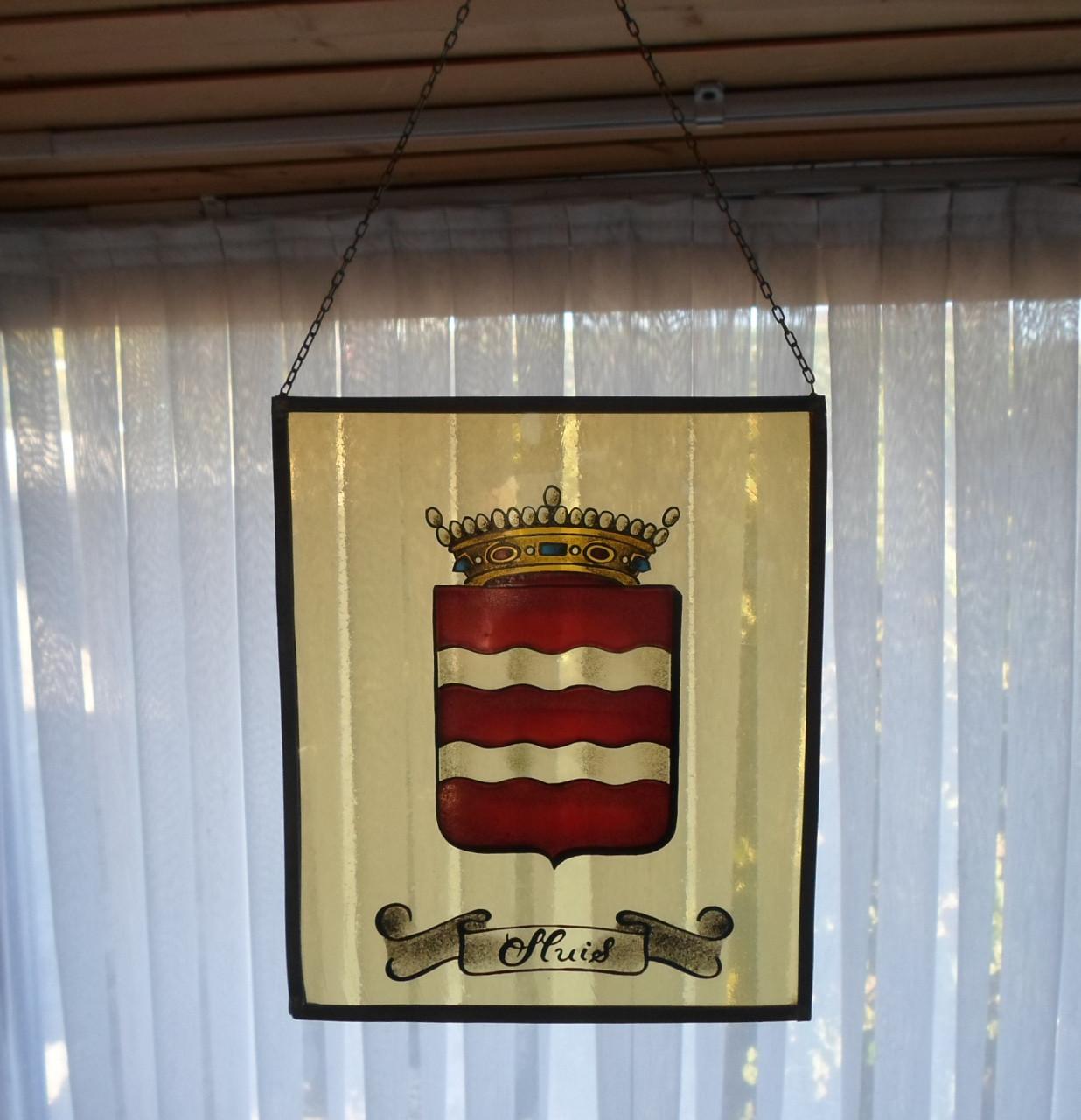 Glas in Lood Wapen van Sluis