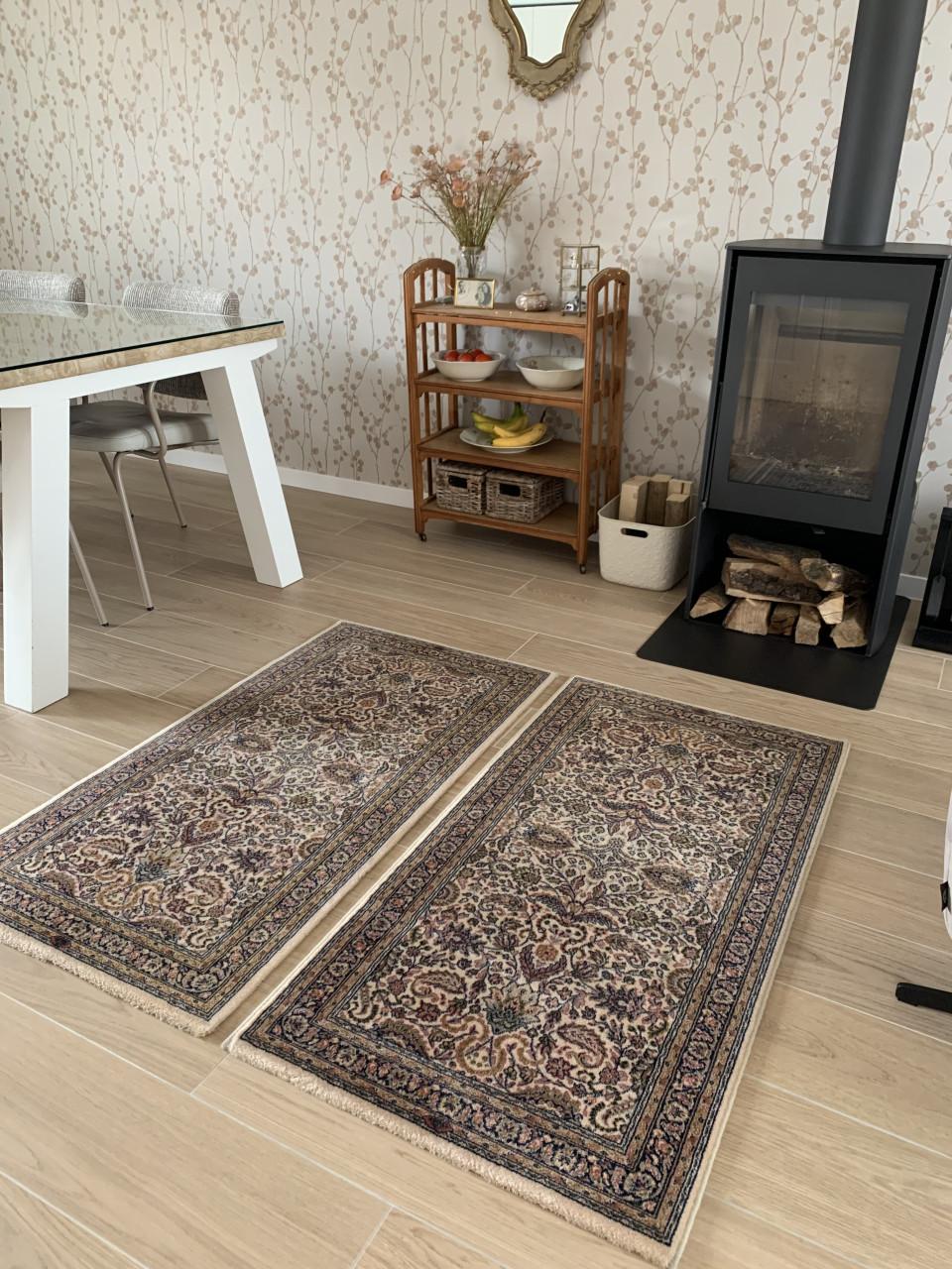 ✨Twee Schitterende Sfeervolle Vintage Vloerkleedjes in Nieuwstaat✨