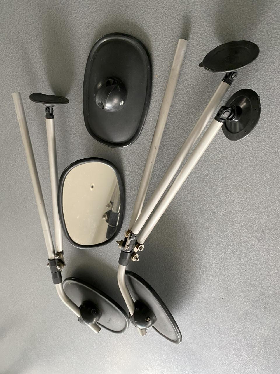 Caravanspiegels met magneetplaten