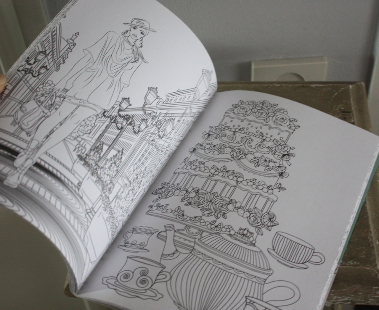 Kleurboek kleuren in het klein