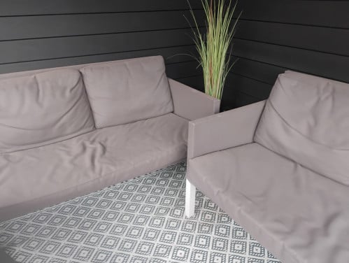 Twee dezelfde tuinbanken €50,-