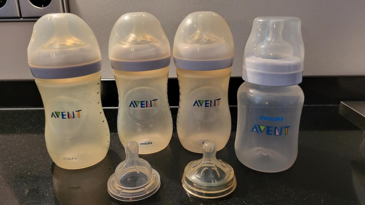 4 flessen Philips Avent Natural / Classic