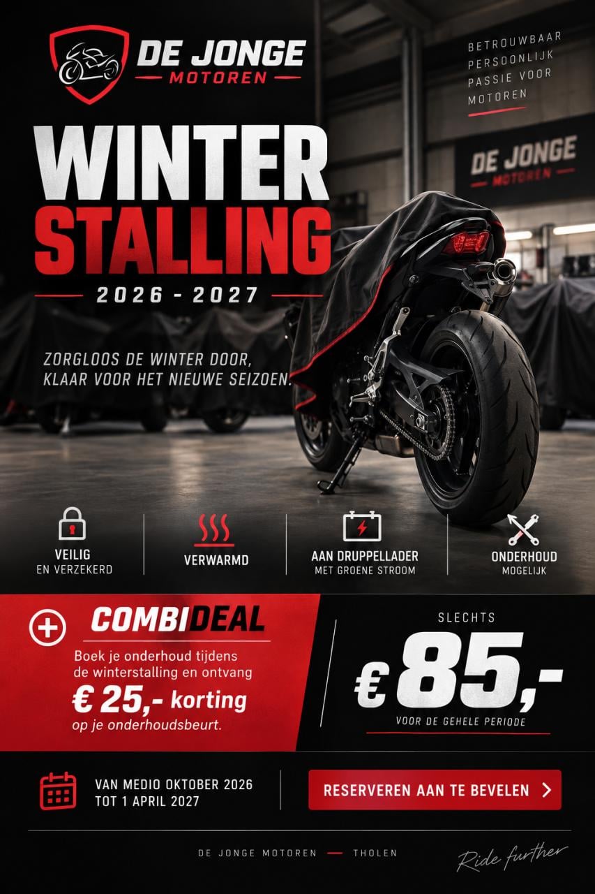 Winterstalling - Stal uw motor veilig en verwarmd