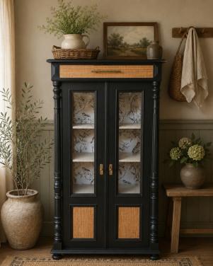 Uniek vintage vitrine kastje