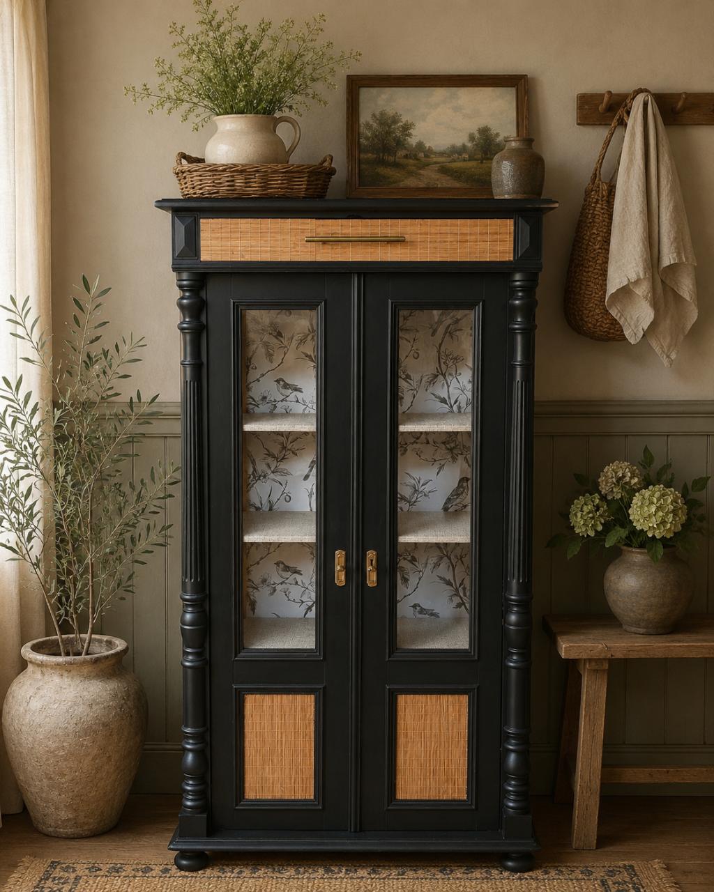 Uniek vintage vitrine kastje