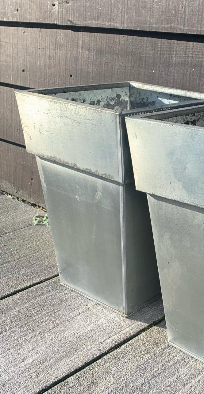 Bloempotten zink