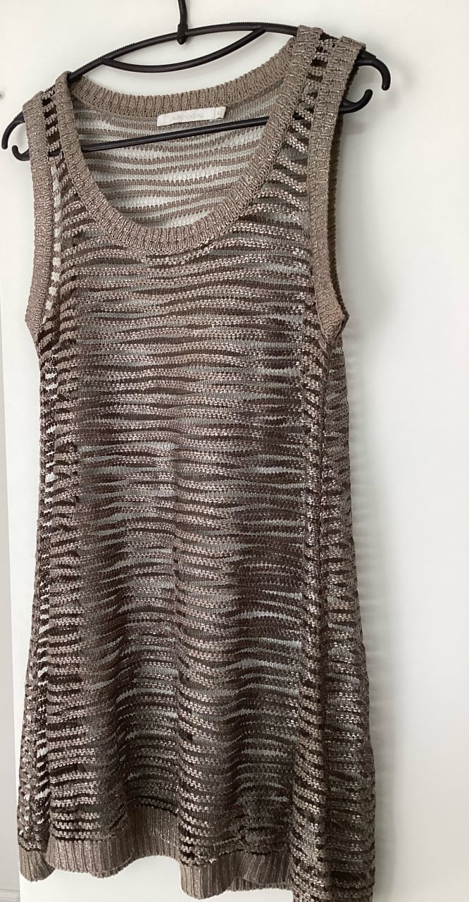 Apart tuniek amper gedragen maat xl lauren vidal goudkleur
