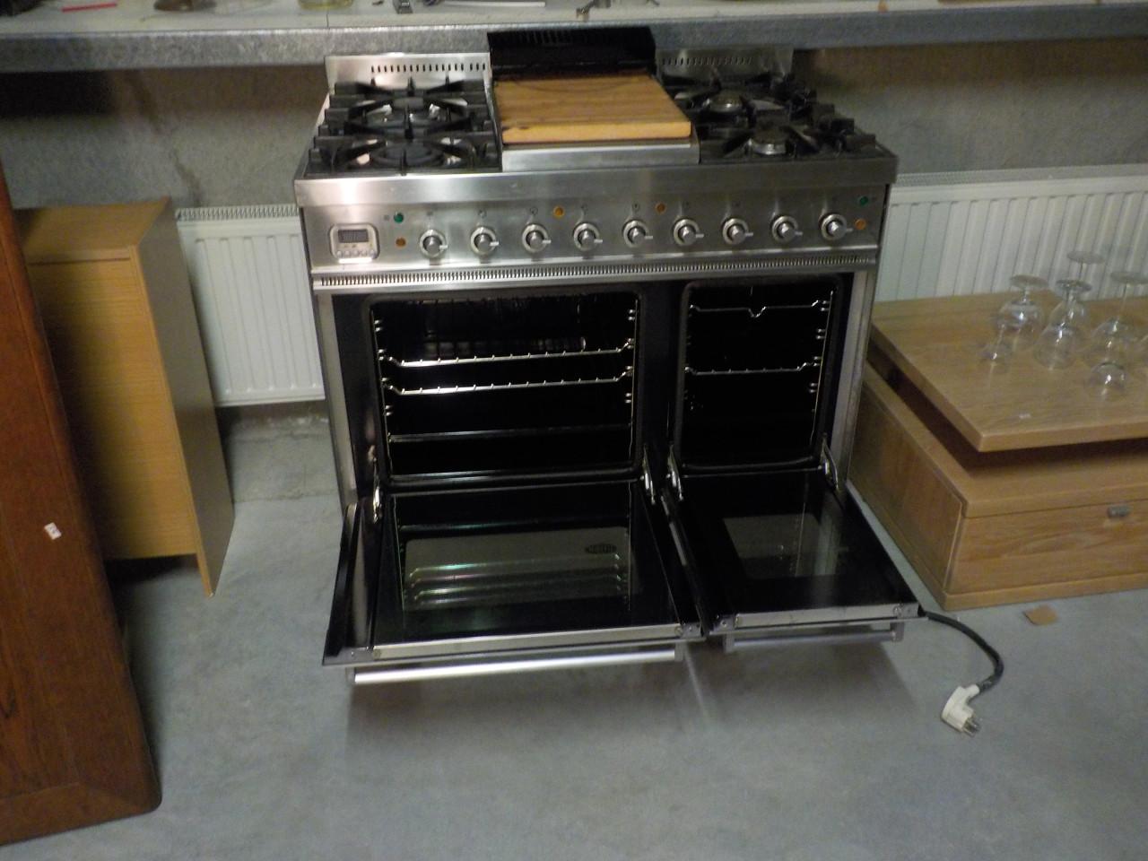 Elektrisch Boretti fornuis met gasstel in zeer goede staat