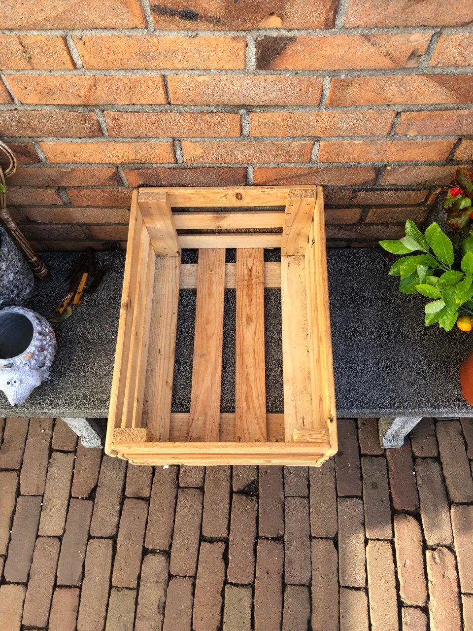 Houten krat.