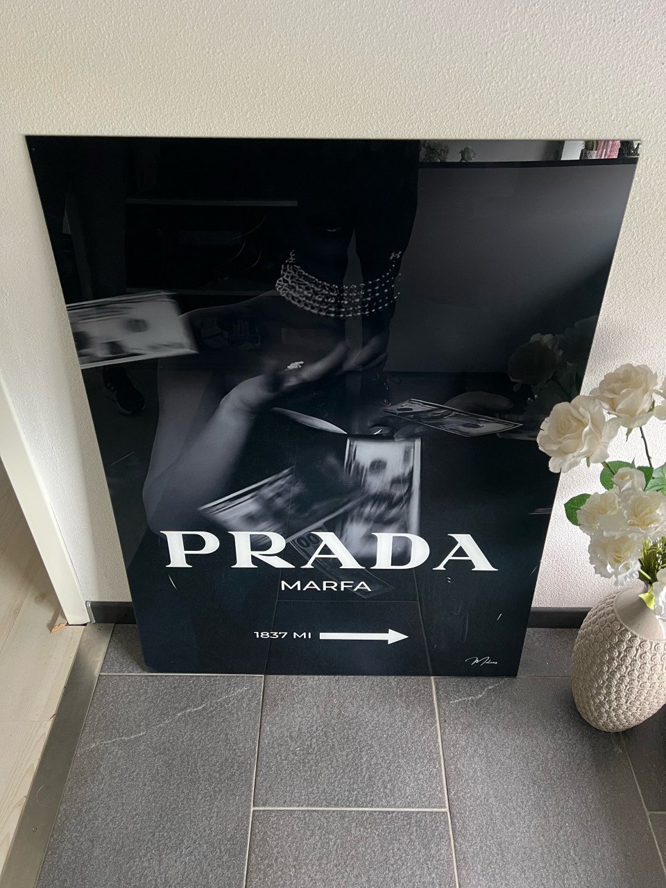 3x Canvas 1x plexiglas lijst
