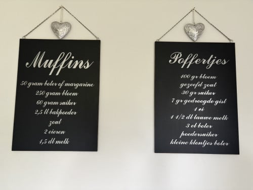 Leuke borden met recepten