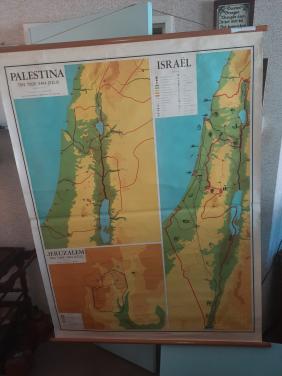 Schoolkart van Jeruzalem en Palestina