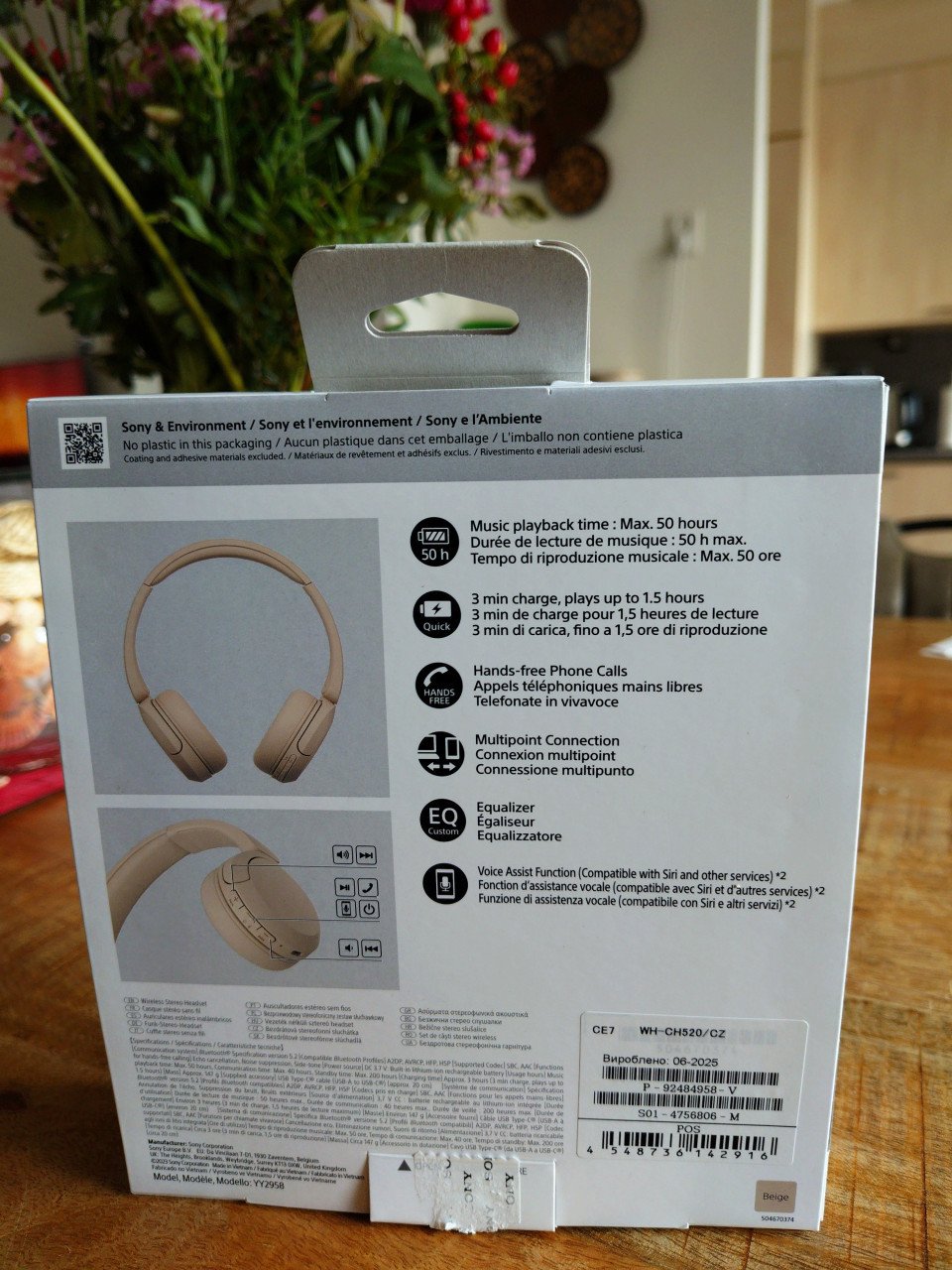 Koptelefoon Sony WH-CH520