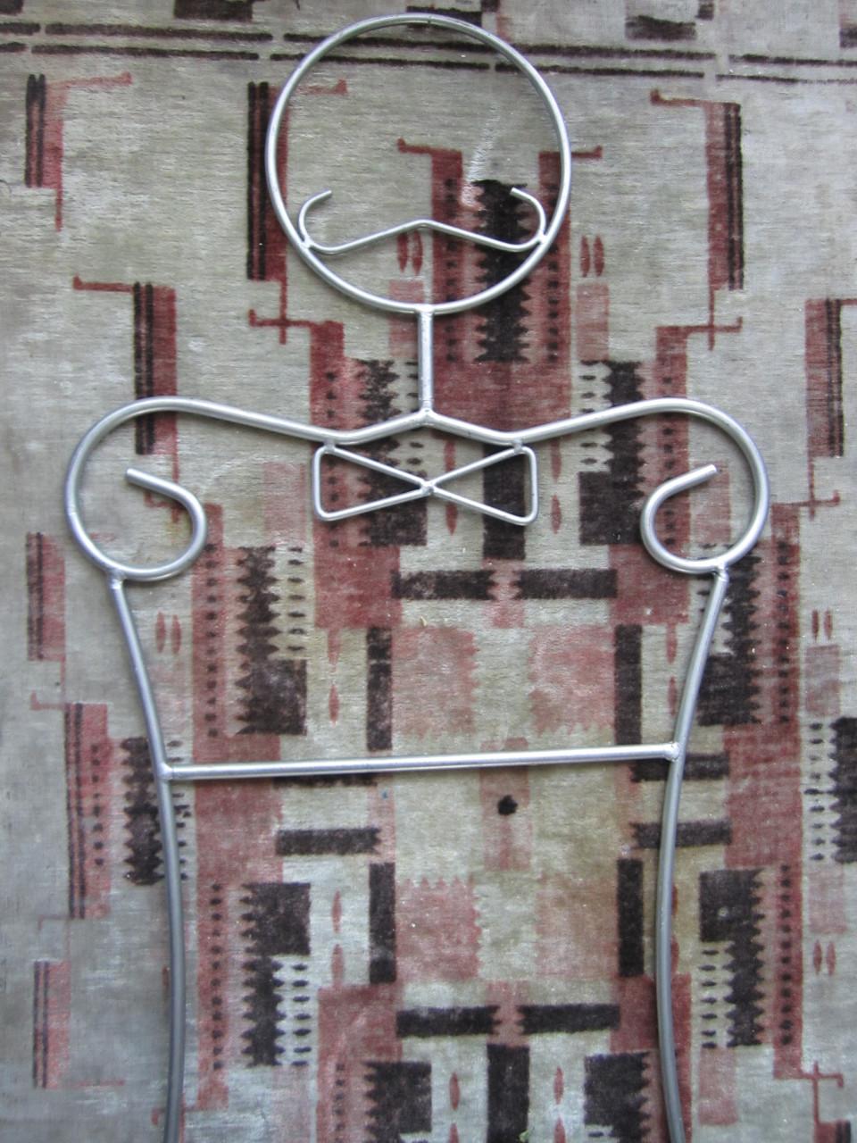 Paspop Metaal  H=163 cm  B=43 cm