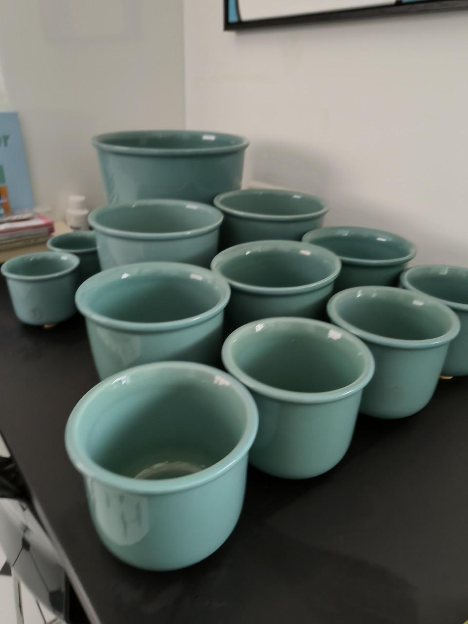 Bloempotten Puntgaaf (alles in 1 koop)