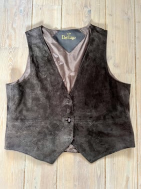 Suede gilet dames