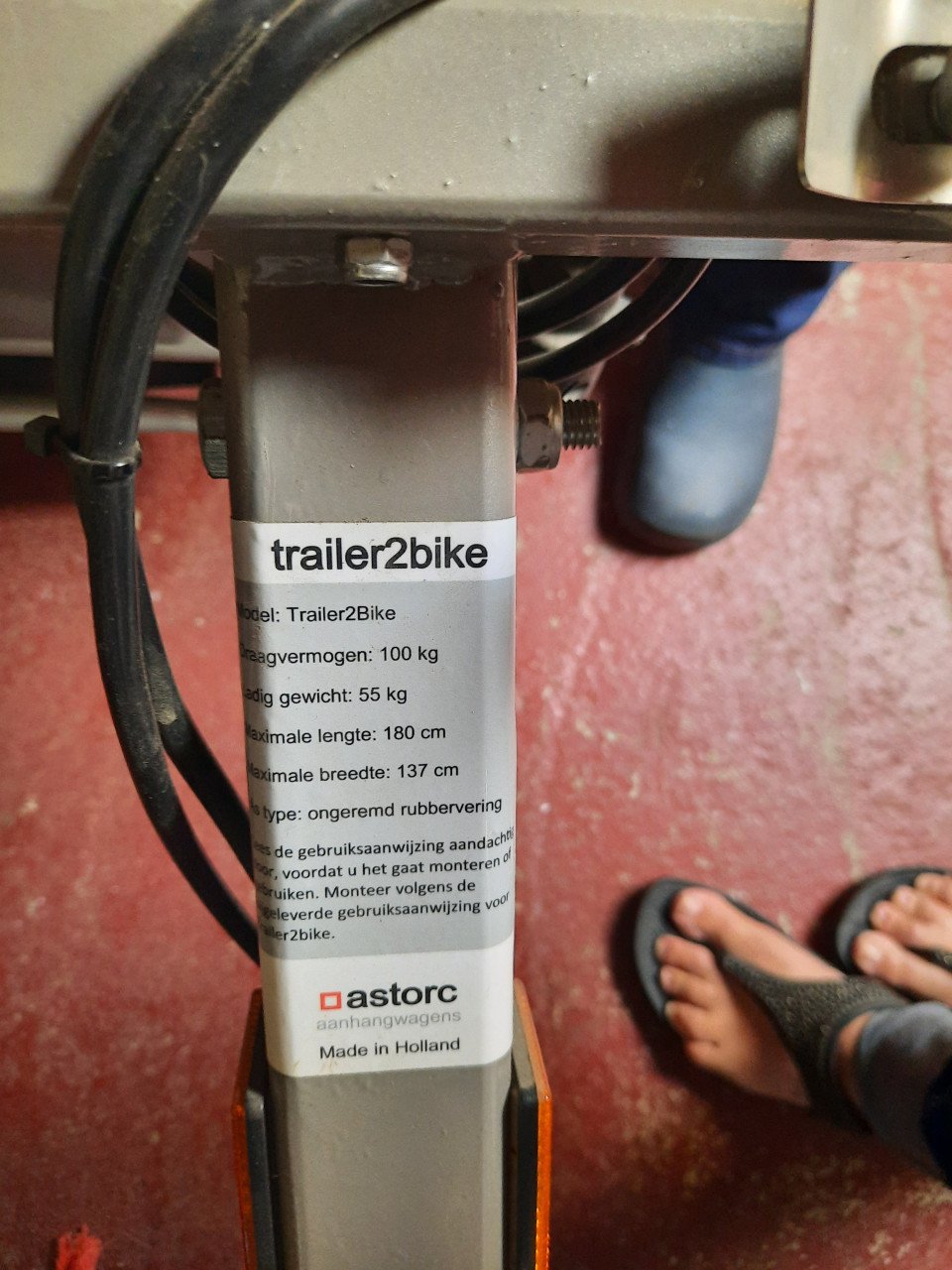 Aanhanger voor 2 fietsen