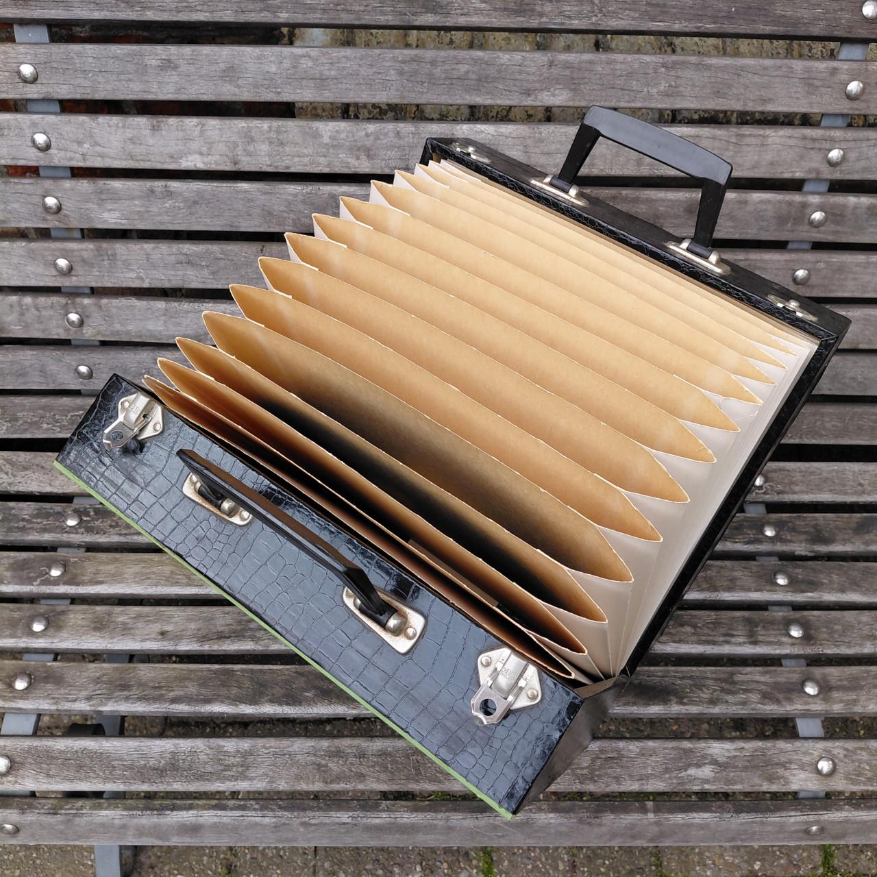 Vintage platenkoffers voor LP's (5x)